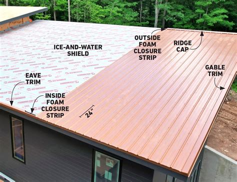 metal roof on an a frame house|metal roof installation diagram.